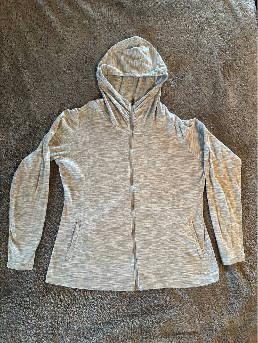 Columbia Sportswear Heather Gray Full-Zip Hooded Jacket - XL